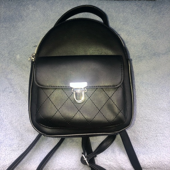 little black backpack purse